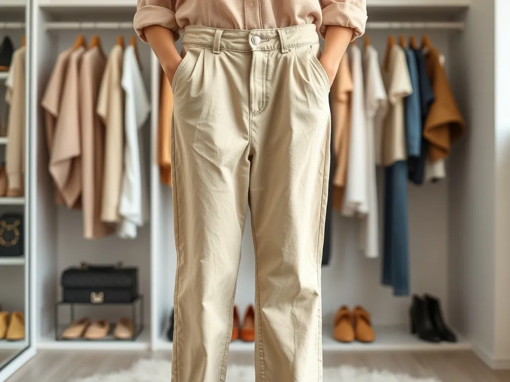 Beżowe spodnie stylizacje: jak je nosić na co dzień?
